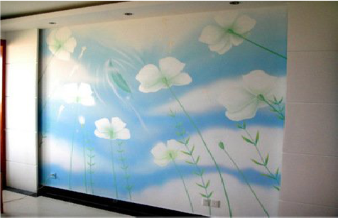 新余画墙绘怎么画好白云的蓬松感？