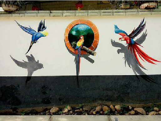 新余视觉错位-3D墙绘设计