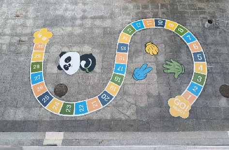 新余地面游戏彩绘