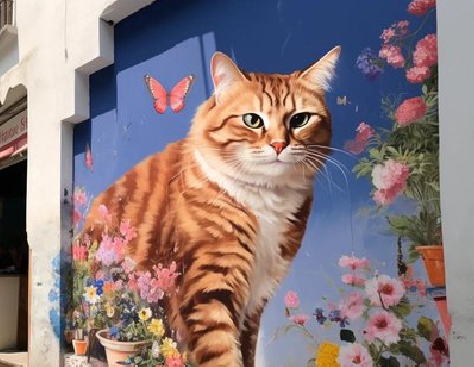 新余自己绘制有个性的手绘墙