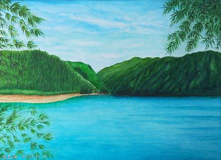 新余在墙绘中，如何绘画绿水青山？