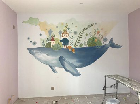 新余手绘墙的特点及优势。